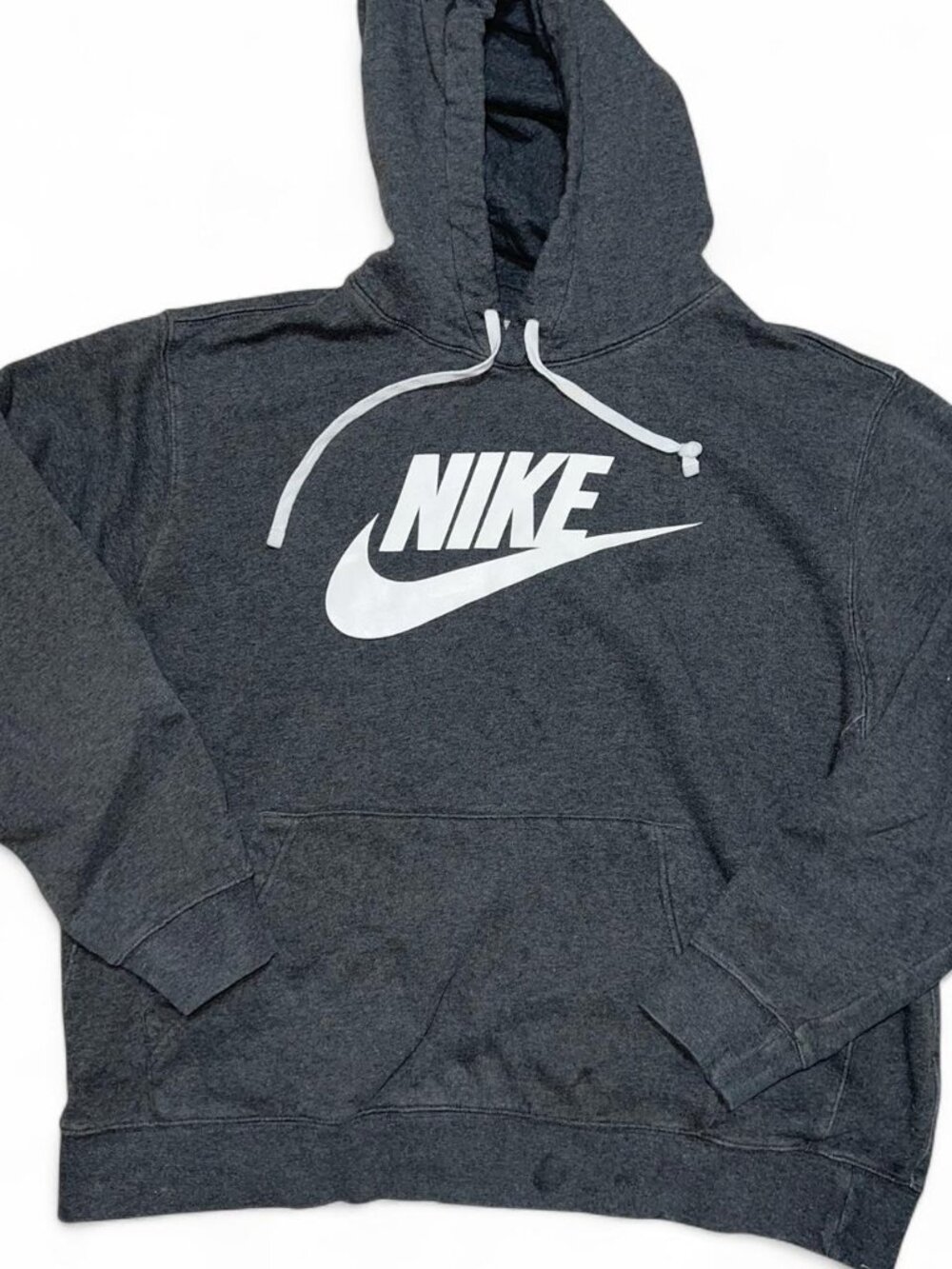 Nike Men's Gray Hooded Sweatshirt